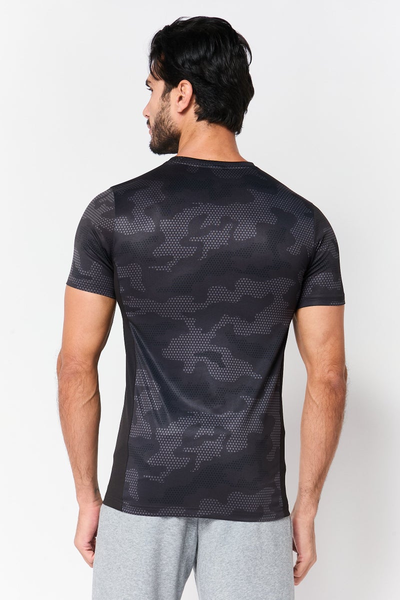 PUMA Men Sportswear Fit Short Sleeve Camouflage Print Training T-Shirt, Multicolor - Image 4